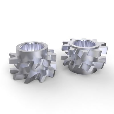خرید اکسترودر دو پیچ دقیق عناصر مخلوط دندان دار دوامدار جلو ± 0.01mm دقت online manufacture