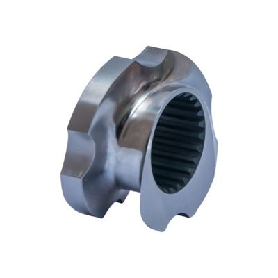 عناصر انتقال مواد غذایی حیوانات خانگی پف شده HRC 58 - 62 Twin Screw Extruder Part For Pelletizer