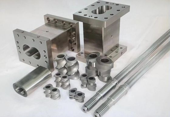 ضد خوردگی دو پیچ بارل مواد غذایی پلاستیکی Extruders قطعات ماشین برای مواد غذایی پف